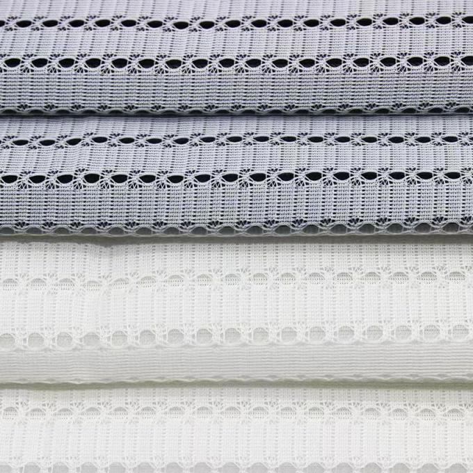 320gsm 75D قطعة من النسيج الشبكة المسافة خفيفة الوزن البوليستر الشبكة النسيج للملابس الرياضية 3