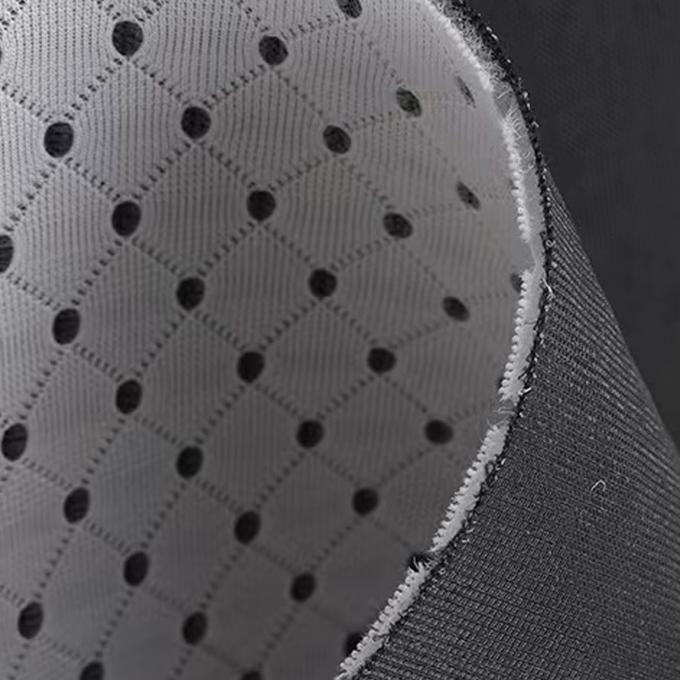 نسيج 3mm 3d المسافة 50in إلى 60in الخيوط الملونة السوداء مواد شبكة تنفسية 2