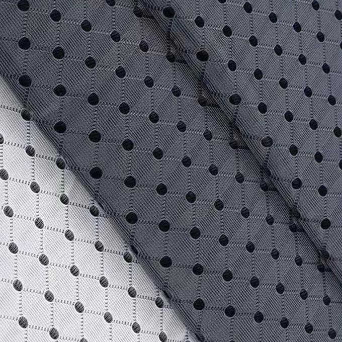 نسيج 3mm 3d المسافة 50in إلى 60in الخيوط الملونة السوداء مواد شبكة تنفسية 3