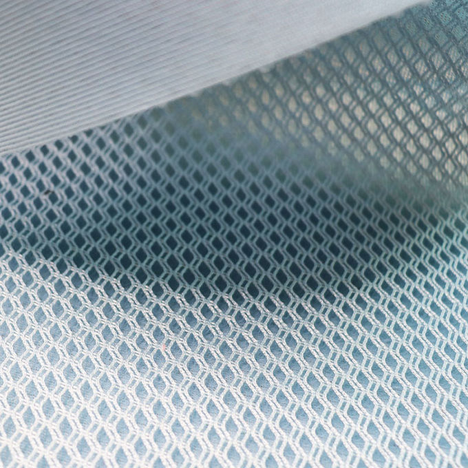 3 ملم الأحذية المادة الشبكة الهوائية الملابس الرياضية Poly Mesh Fabric 280gsm 0