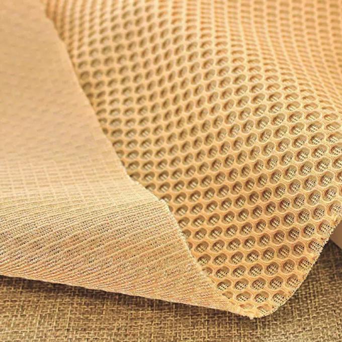 100% بوليستر 3D المسافة الشبكة 390 - 460GSM الرطوبة الممتصة الخيوط الشبكة 0