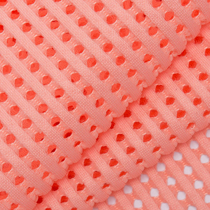 3 - 6mm 350 - 560GSM الشبكة المنسوجة 3d المسافة الشبكة النسيج للملابس 2