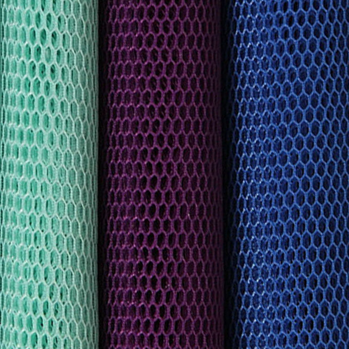 الذاكرة 4mm 3D الشبكة المواد البوليستر الشبكة النسيج قابلة للتنفس للغاية 7