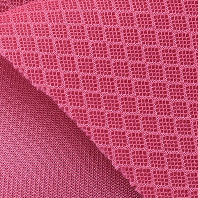 200×200 280gsm 3D Spacer Mesh بوليستر الألعاب الرياضية الشبكة النسيج لتعزيز الجمال 0